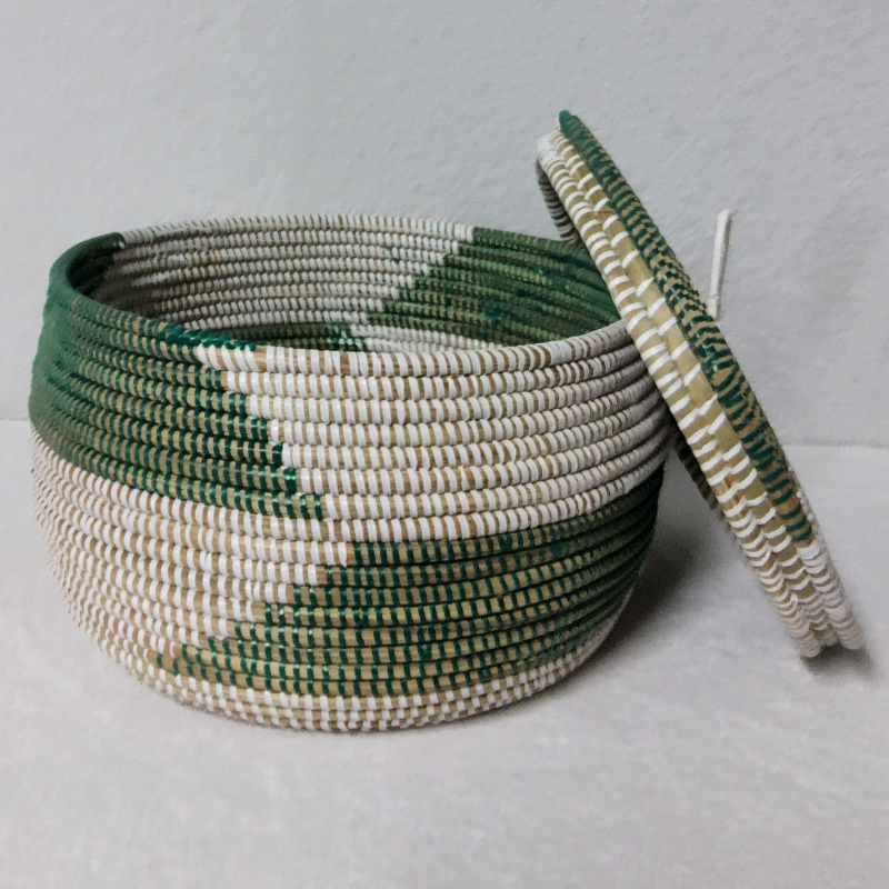 Panier de Rangement Tissé « Super » – Couvercle Plat Ø 36 cm