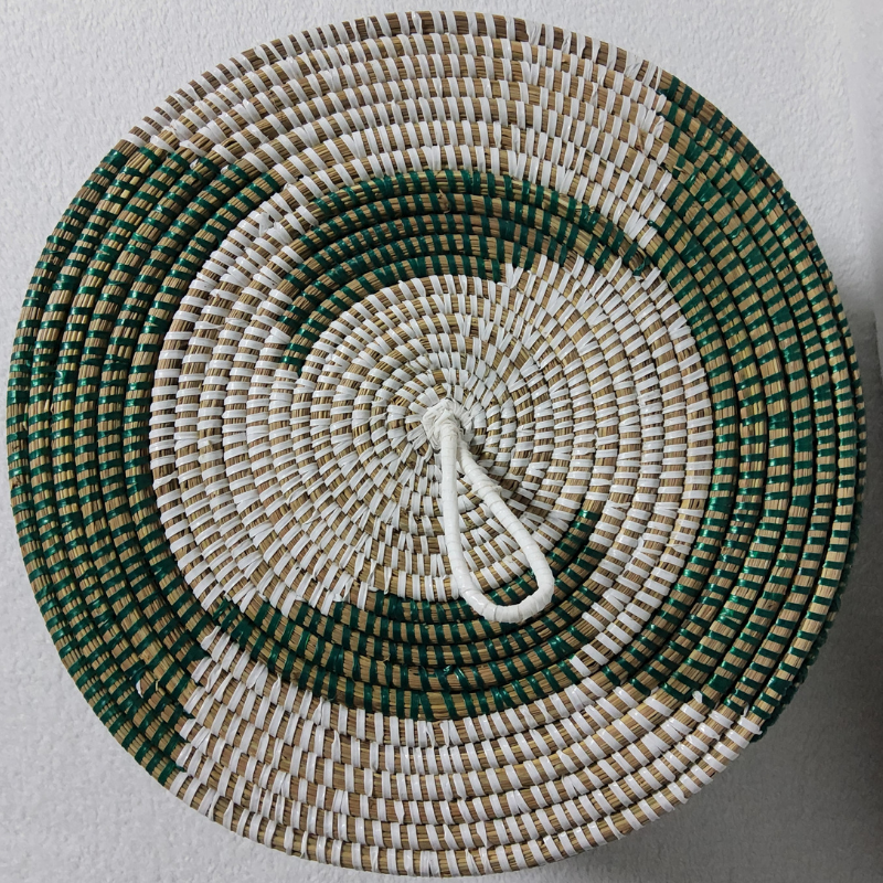 Panier de Rangement Tissé « Super » – Couvercle Plat Ø 36 cm