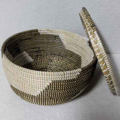 Panier de Rangement Tissé « Super » – Couvercle Plat Ø 36 cm