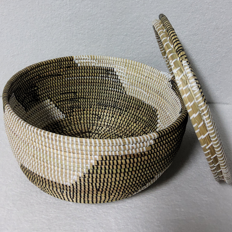 Panier de Rangement Tissé « Super » – Couvercle Plat Ø 36 cm