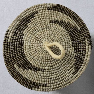 Panier de Rangement Tissé « Super » – Couvercle Plat Ø 36 cm