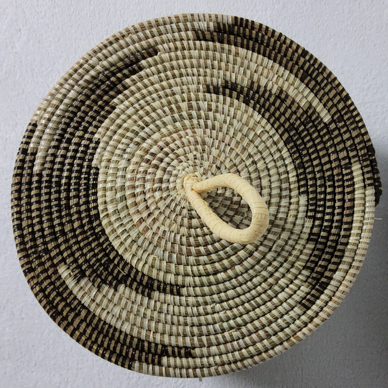 Panier de Rangement Tissé « Super » – Couvercle Plat Ø 36 cm