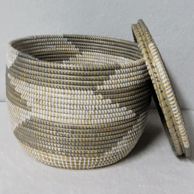 Panier de Rangement Tissé « Super » – Couvercle Plat Ø 36 cm