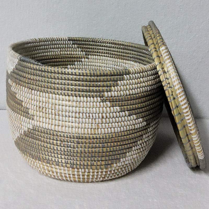 Panier de Rangement Tissé « Super » – Couvercle Plat Ø 36 cm