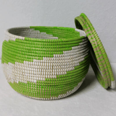 Panier de Rangement Tissé « Super » – Couvercle Plat Ø 36 cm