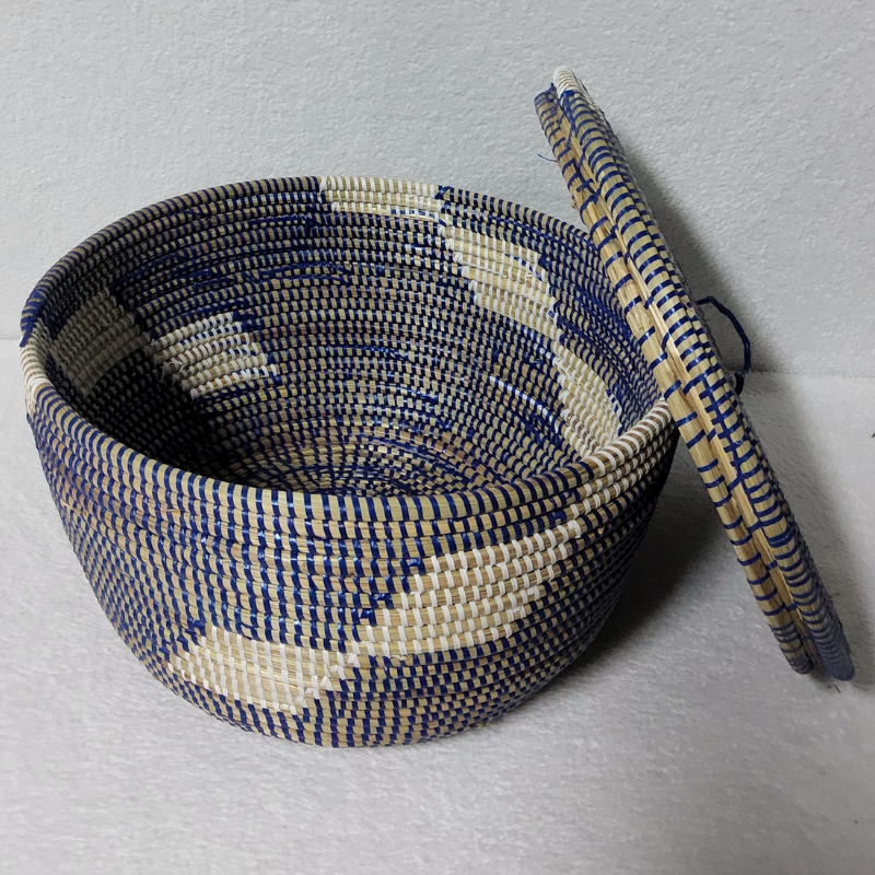 Panier de Rangement Tissé « Super » – Couvercle Plat Ø 36 cm