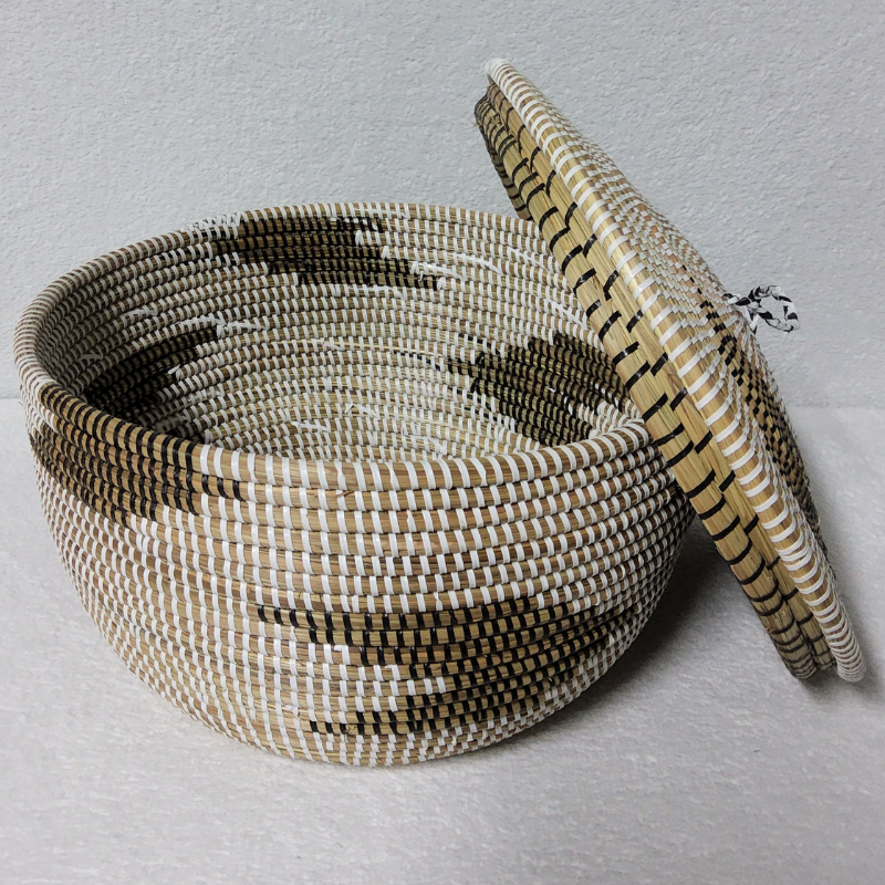 Panier de Rangement Tissé « Super » – Couvercle Plat Ø 36 cm