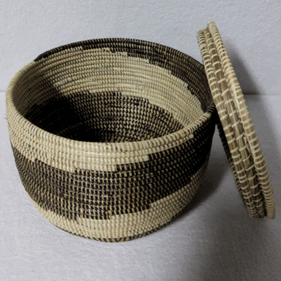 Panier de Rangement Tissé « Super » – Couvercle Plat Ø 36 cm