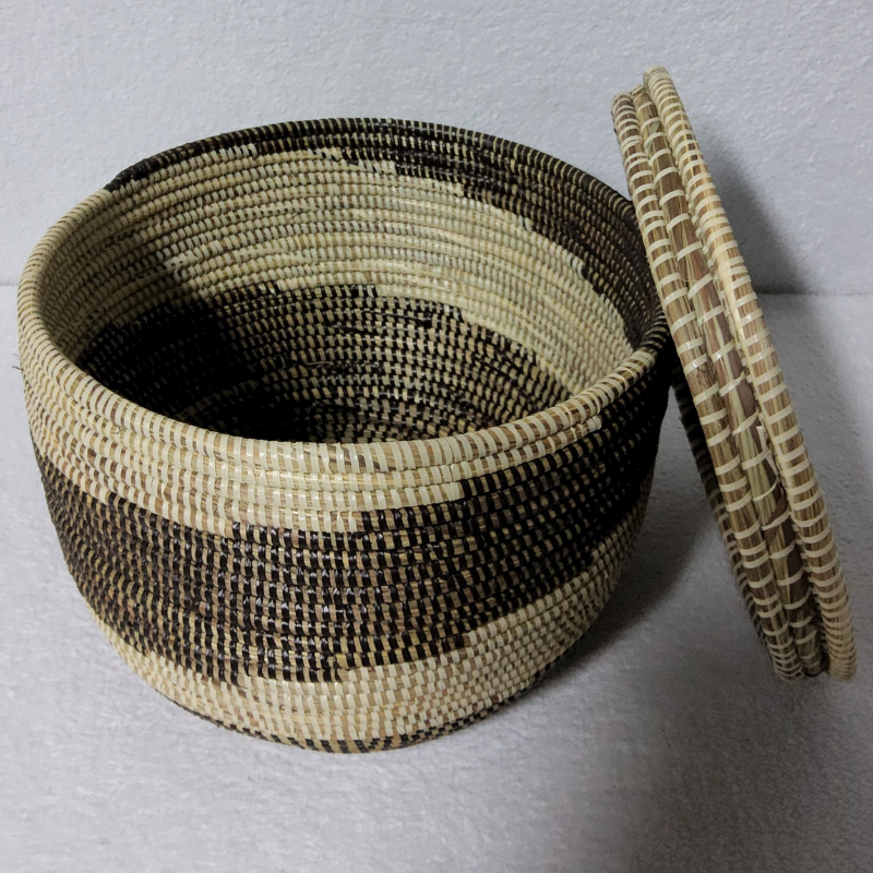 Panier de Rangement Tissé « Super » – Couvercle Plat Ø 36 cm