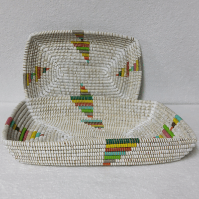 278 Set de 2 Corbeilles à Fruits Tressées