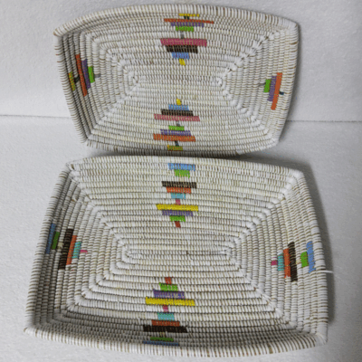 282 Set de 2 Corbeilles à Fruits Tressées