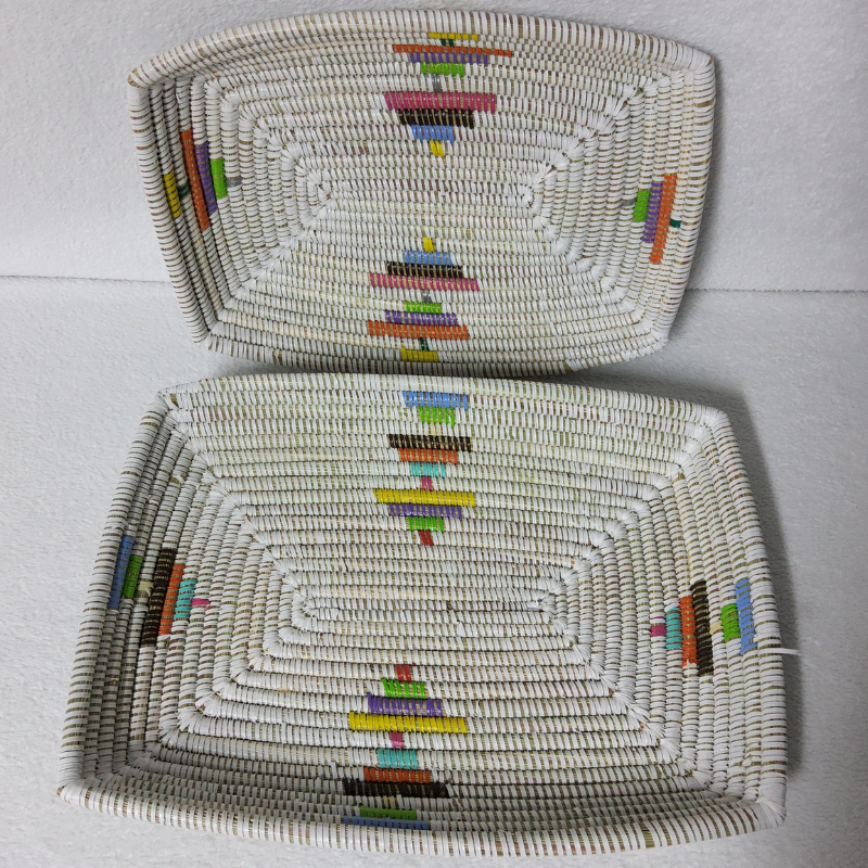 282 Set de 2 Corbeilles à Fruits Tressées