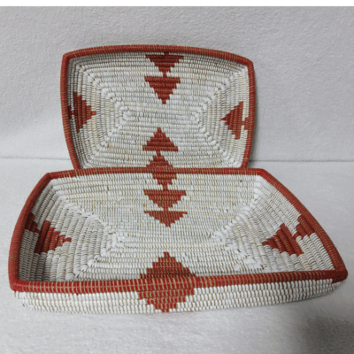 284 Set de 2 Corbeilles à Fruits Tressées