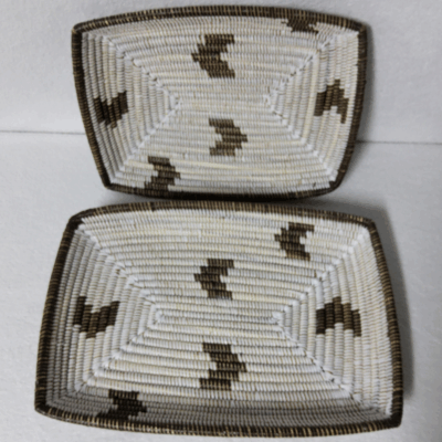 286 Set de 2 Corbeilles à Fruits Tressées