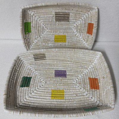 294 Set de 2 Corbeilles à Fruits Tressées