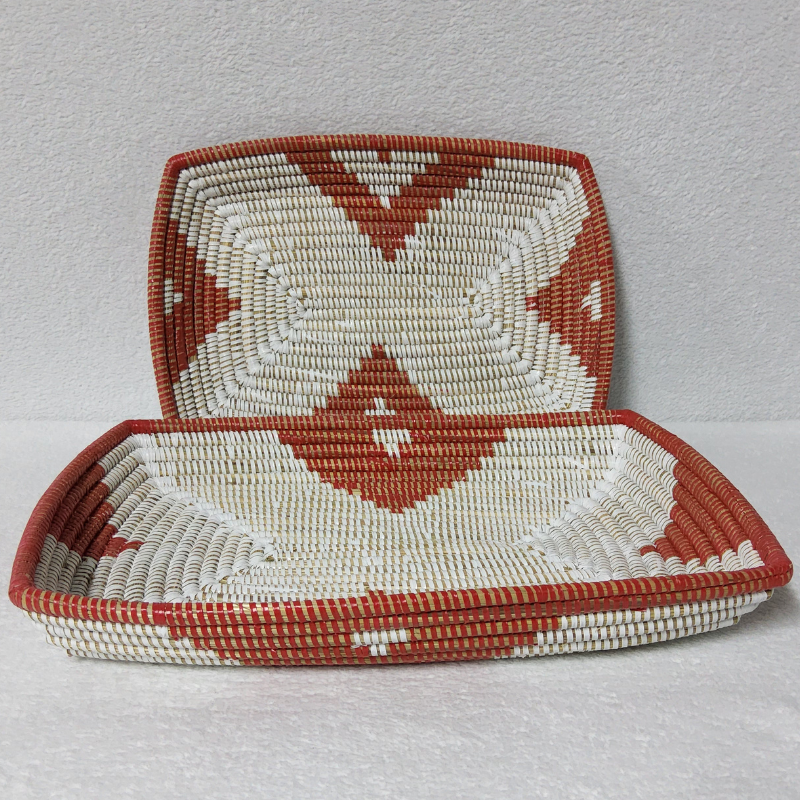 296 Set de 2 Corbeilles à Fruits Tressées