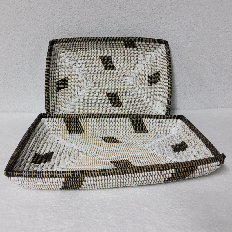 298 Set de 2 Corbeilles à Fruits Tressées