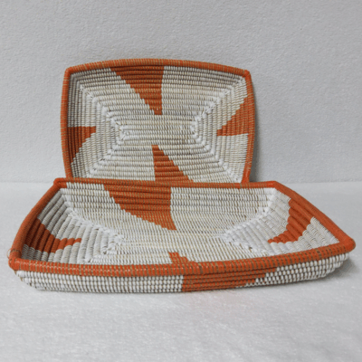 302 Set de 2 Corbeilles à Fruits Tressées