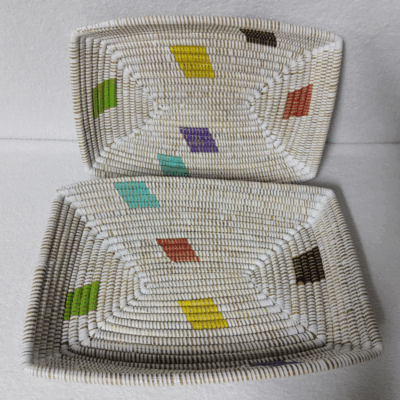 308 Set de 2 Corbeilles à Fruits Tressées