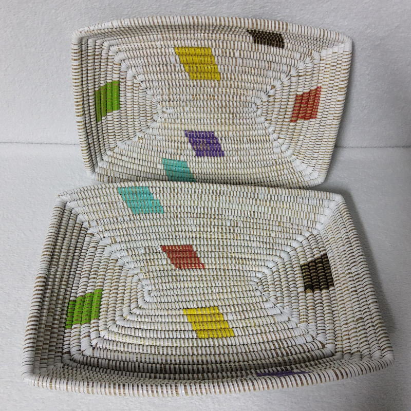 308 Set de 2 Corbeilles à Fruits Tressées