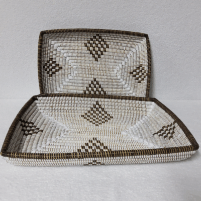 320 Set de 2 Corbeilles à Fruits Tressées