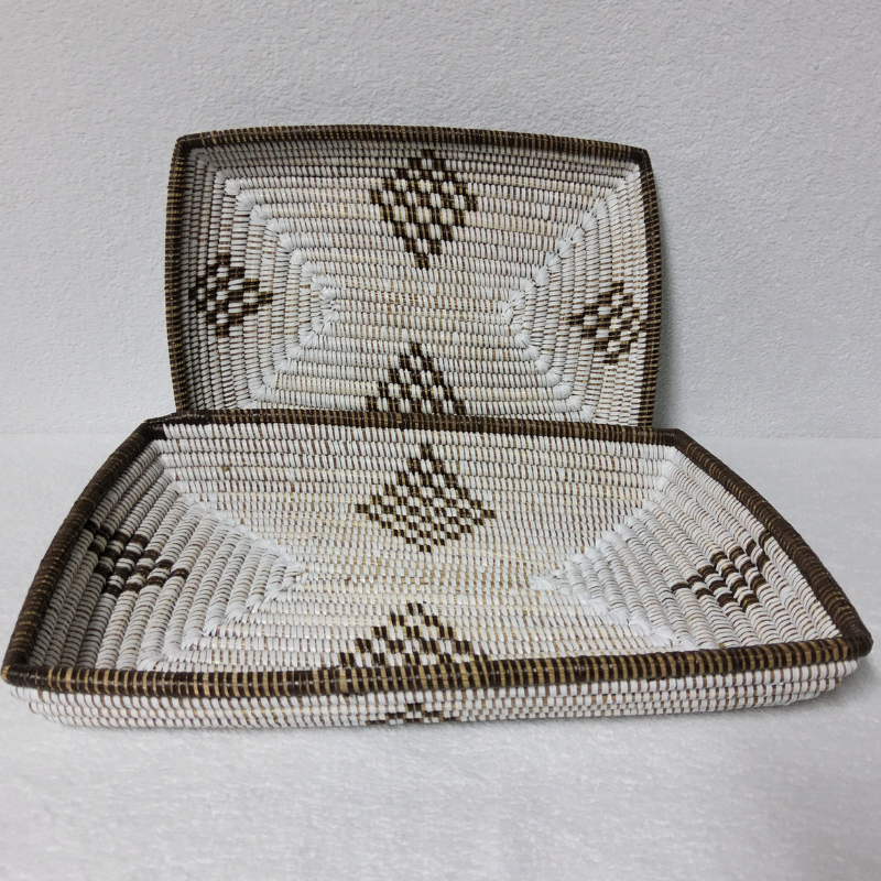 320 Set de 2 Corbeilles à Fruits Tressées