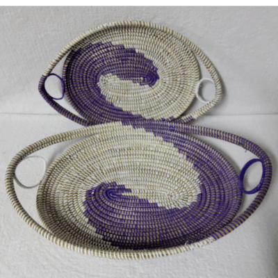 326 Set de 2 Plateaux Tissés « GAL »