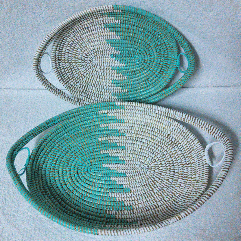 328 Set de 2 Plateaux Tissés « GAL »