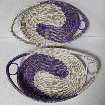 338 Set de 2 Plateaux Tissés « GAL »