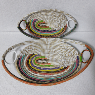 340 Set de 2 Plateaux Tissés « GAL »