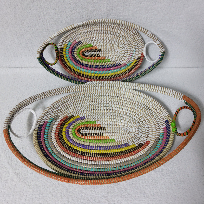 340 Set de 2 Plateaux Tissés « GAL »