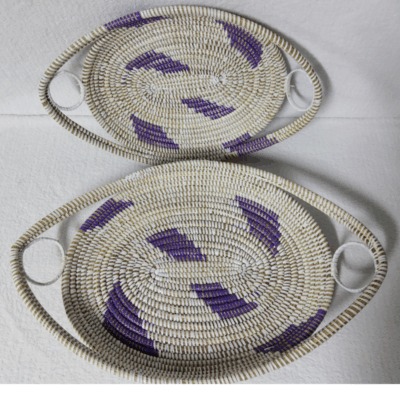 343 Set de 2 Plateaux Tissés « GAL »