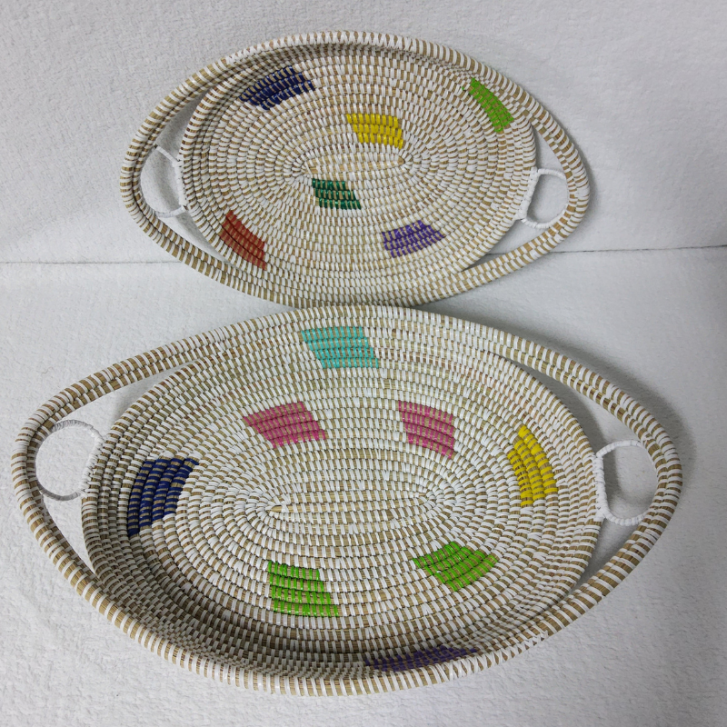 345 Set de 2 Plateaux Tissés « GAL »