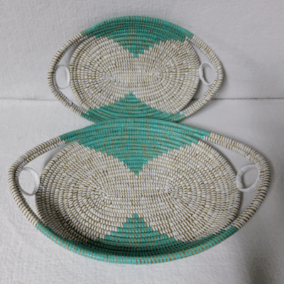 349 Set de 2 Plateaux Tissés « GAL »