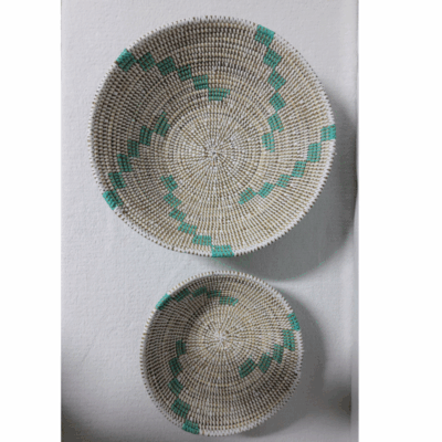 379 Set de 2 Bols Tissés