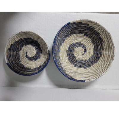 387 Set de 2 Bols Tissés