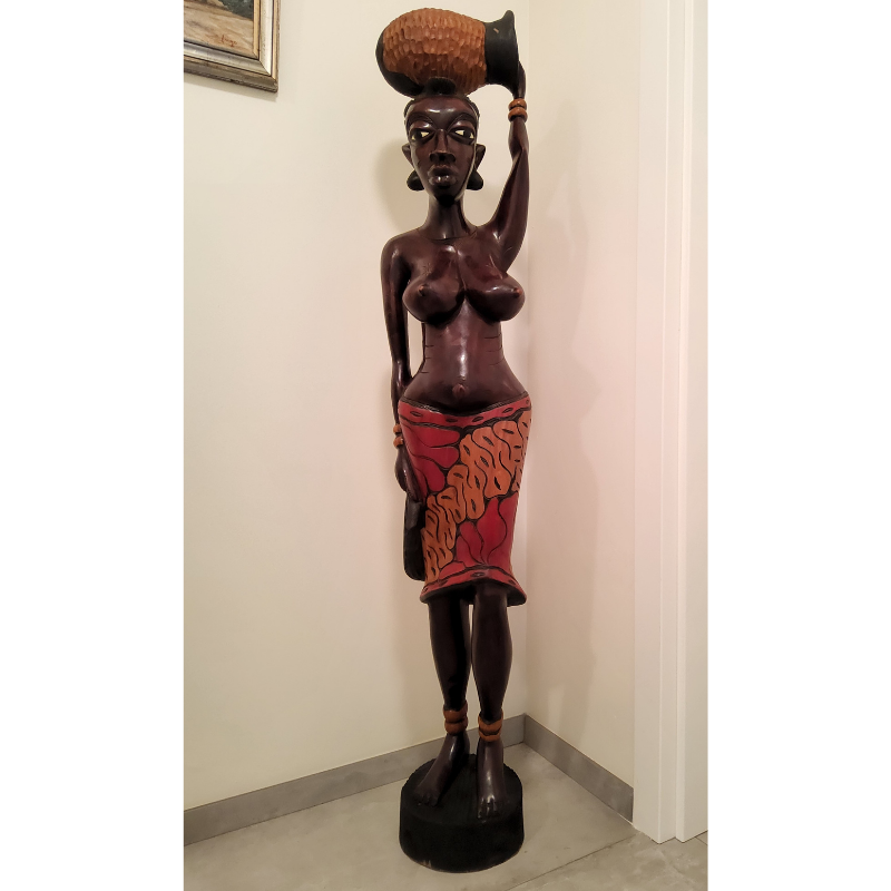 479 Sculptures Monumentales en Bois « Mame Ndew & Pa Demba » – Le Duo