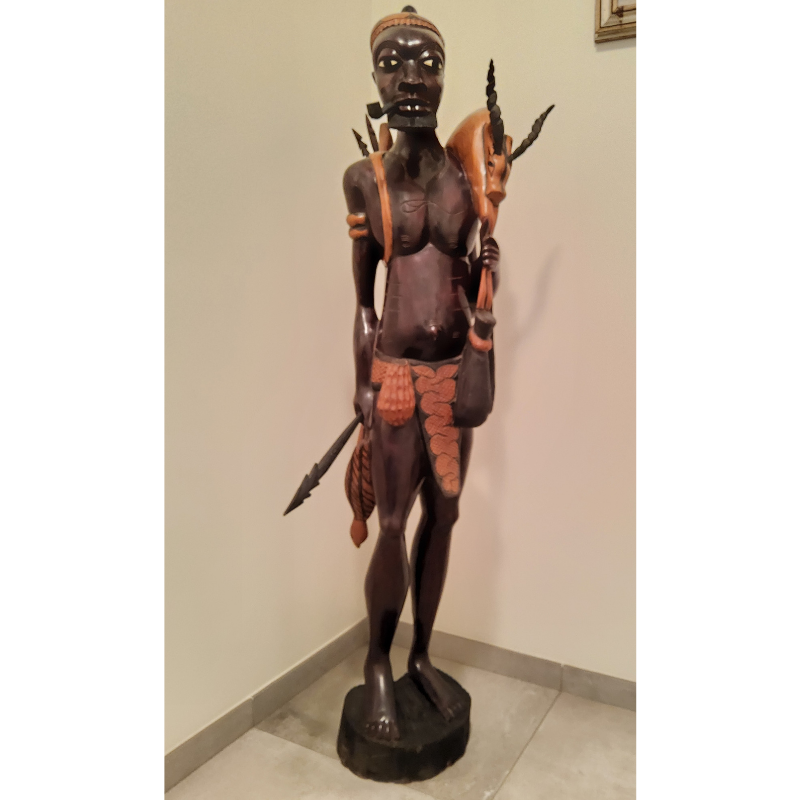 480 Sculptures Monumentales en Bois « Mame Ndew & Pa Demba » – Le Duo