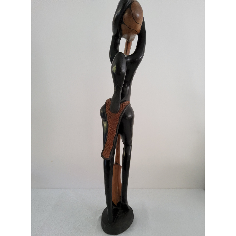 Sculpture en Bois 107 cm (8,8 kg) - « Verseuse d’Eau »