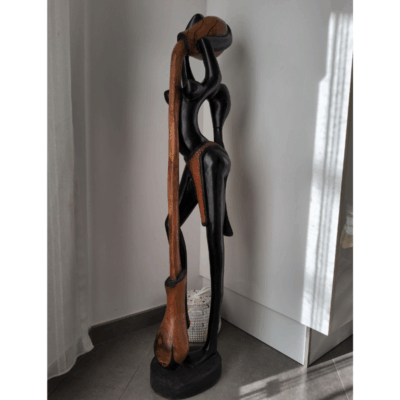 Sculpture en Bois 107 cm (8,8 kg) - « Verseuse d’Eau »