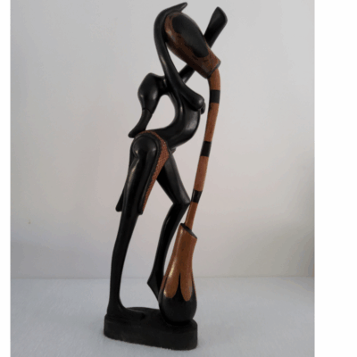 Sculpture en Bois 86 cm (6,2 kg) - Statue « Verseuse d’Eau »