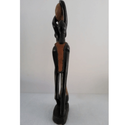 Sculpture en Bois 86 cm (6,2 kg) - Statue « Verseuse d’Eau »