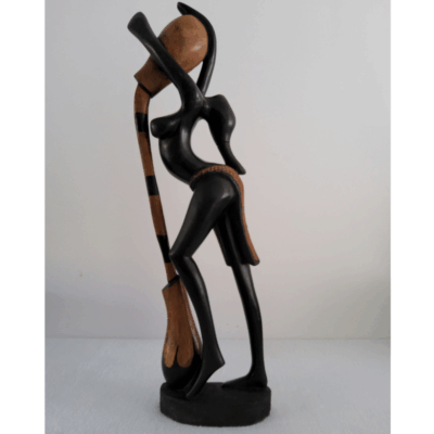 Sculpture en Bois 86 cm (6,2 kg) - Statue « Verseuse d’Eau »
