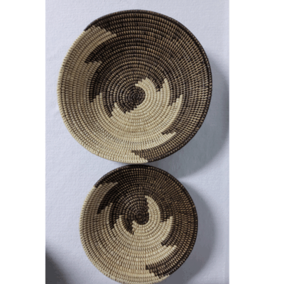 BOL beige_marron (2) Set de 2 Bols Tissés