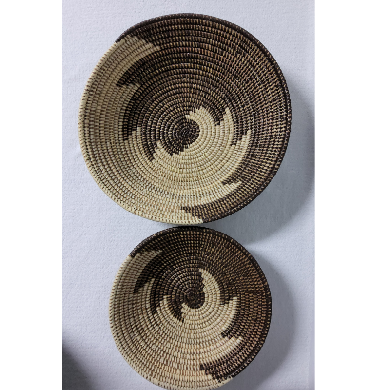 BOL beige_marron (2) Set de 2 Bols Tissés