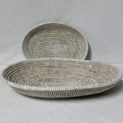 GAL blanc sans ans Set de 2 Plateaux Tissés « GAL »