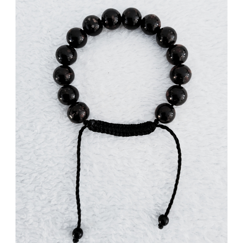 Marron unique Bracelet de Perles Naturelles Polies