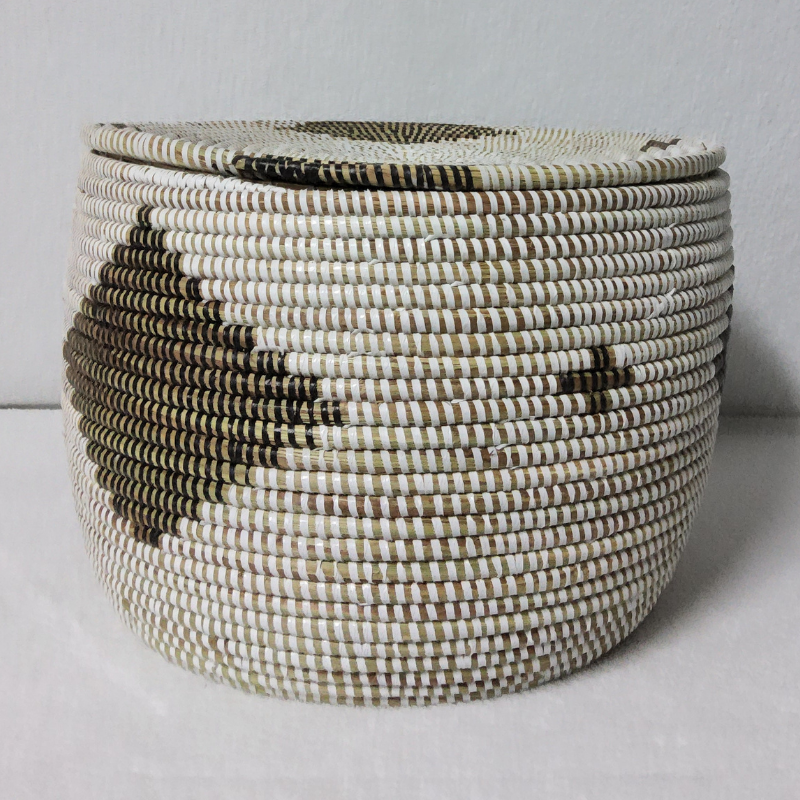 Panier de Rangement Tissé « Super » – Couvercle Plat Ø 36 cm