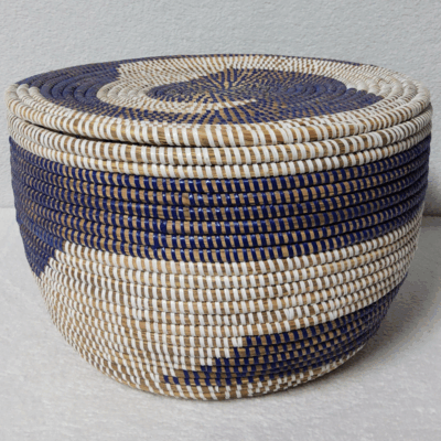 Panier de Rangement Tissé « Super » – Couvercle Plat Ø 36 cm