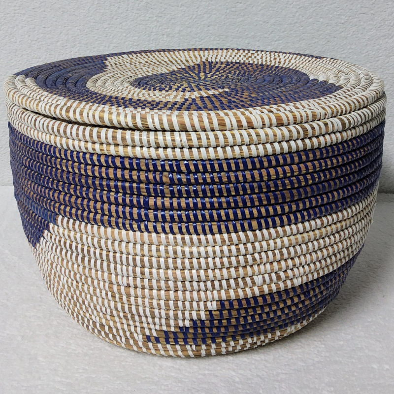 Panier de Rangement Tissé « Super » – Couvercle Plat Ø 36 cm